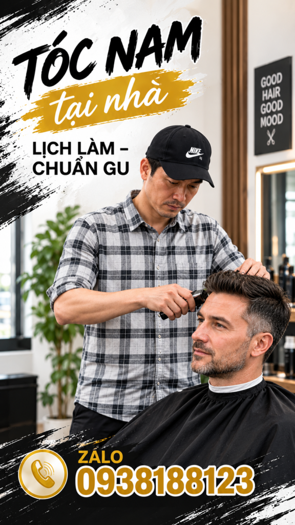 Dịch Vụ Cắt Tóc Tại Nhà Sài Gòn: Đẹp, Tiện Lợi & Chuẩn Salon Ngay Tại Phòng Khách Của Bạn